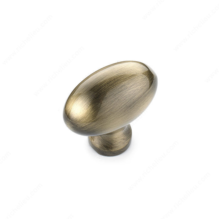 Traditional Metal Knob - 4443, Finish Antique English PRO-PACK 3