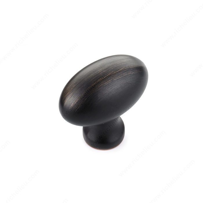 Traditional Metal Knob - 4443, Finish Brushed Oil-Rubbed Bronze PRO-PACK 3