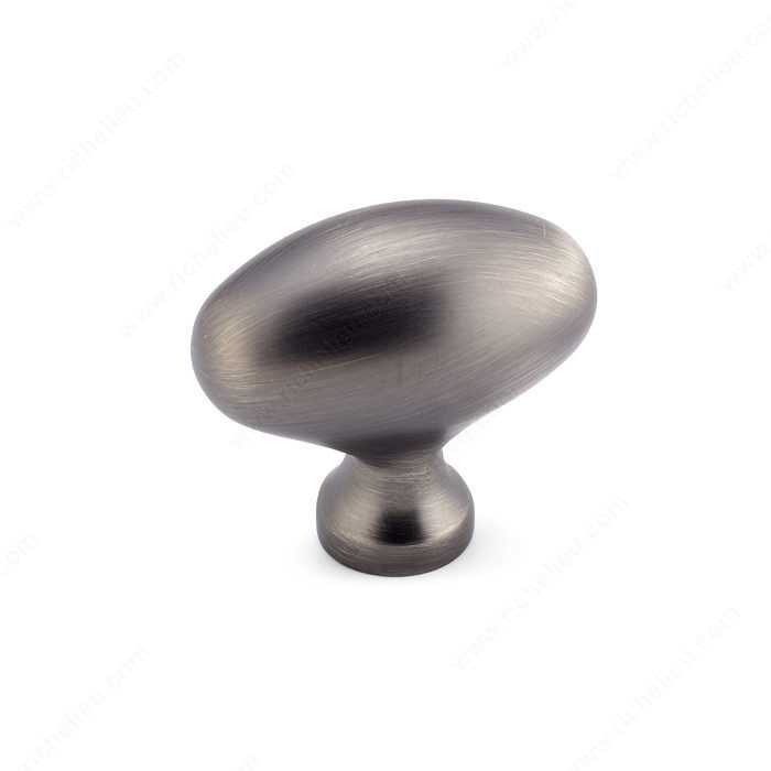 Traditional Metal Knob - 4443, Finish Antique Nickel