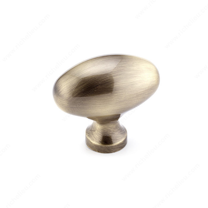 Traditional Metal Knob - 4443, Finish Antique English