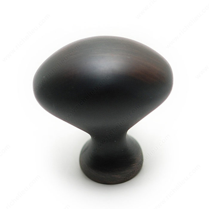 Traditional Metal Knob - 4443, Finish Brushed Oil-Rubbed Bronze PRO-PACK 5