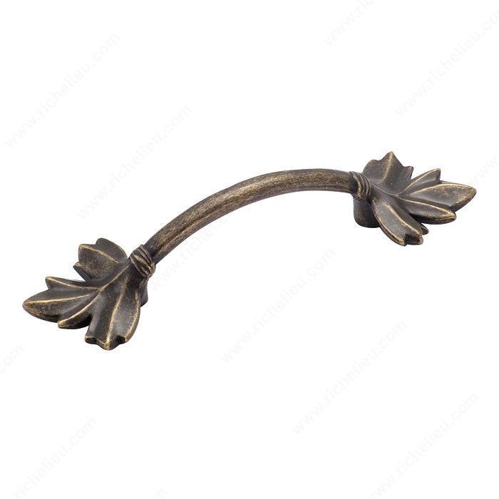Eclectic Zinc Pull - 4451, Finish Weathered Brass