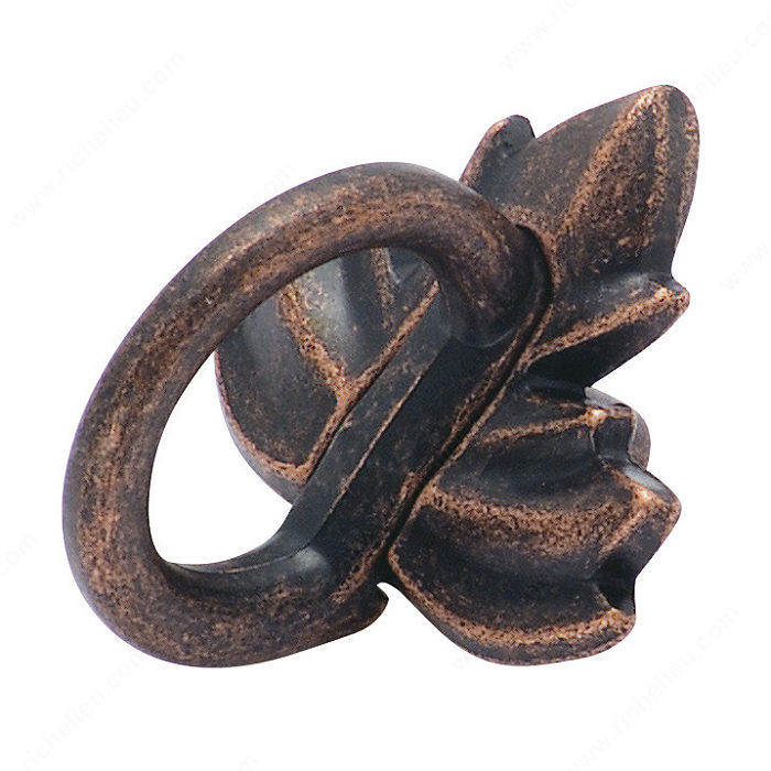Eclectic Zinc Finger Pull - 4452, Finish Rustic Bronze