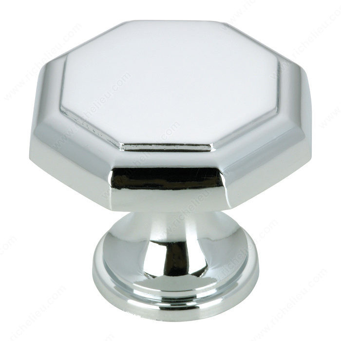 Traditional Metal Knob - 4463, Finish Chrome PRO-PACK 5
