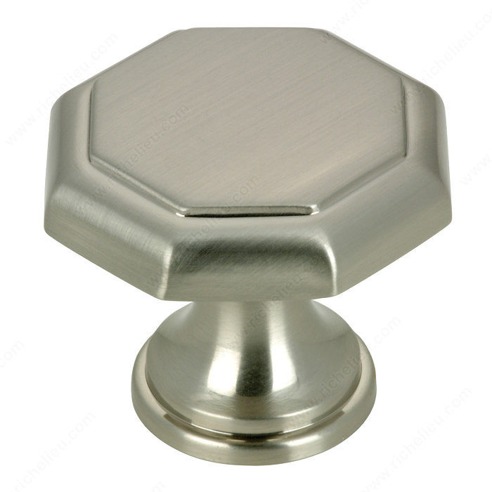 Traditional Metal Knob - 4463, Finish Brushed Nickel PRO-PACK 5