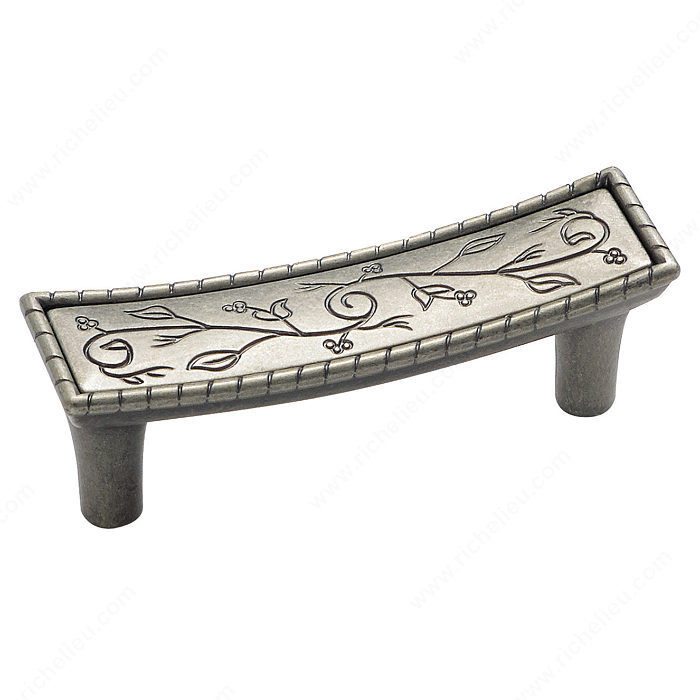 Eclectic Zinc Pull - 4465, Finish Wrought Iron Dark