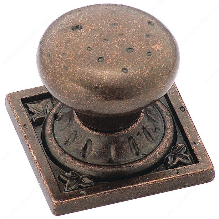 Eclectic Zinc Knob - 4484, Finish Rustic Bronze