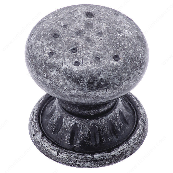Eclectic Zinc Knob - 4485, Finish Wrought Iron Dark