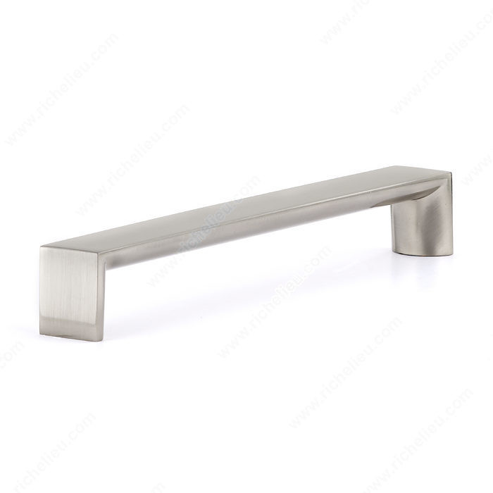Contemporary Metal Pull - 458, Center to Center 160 mm, Finish Brushed Nickel