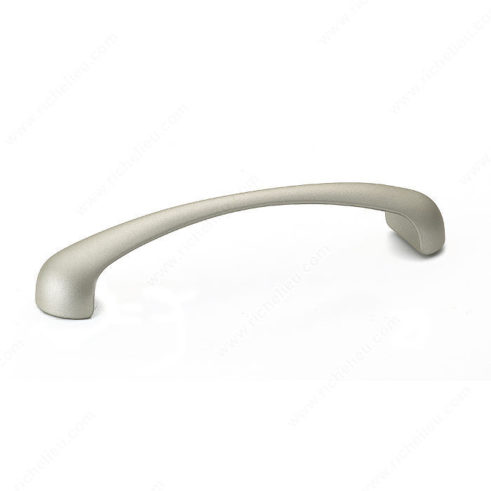 Contemporary Metal Pull - 459, Finish Brushed Nickel, Screw/Nail M4 (Included)