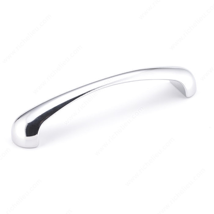 Contemporary Metal Pull - 4599, Finish Chrome, Screw/Nail M4 (Included)