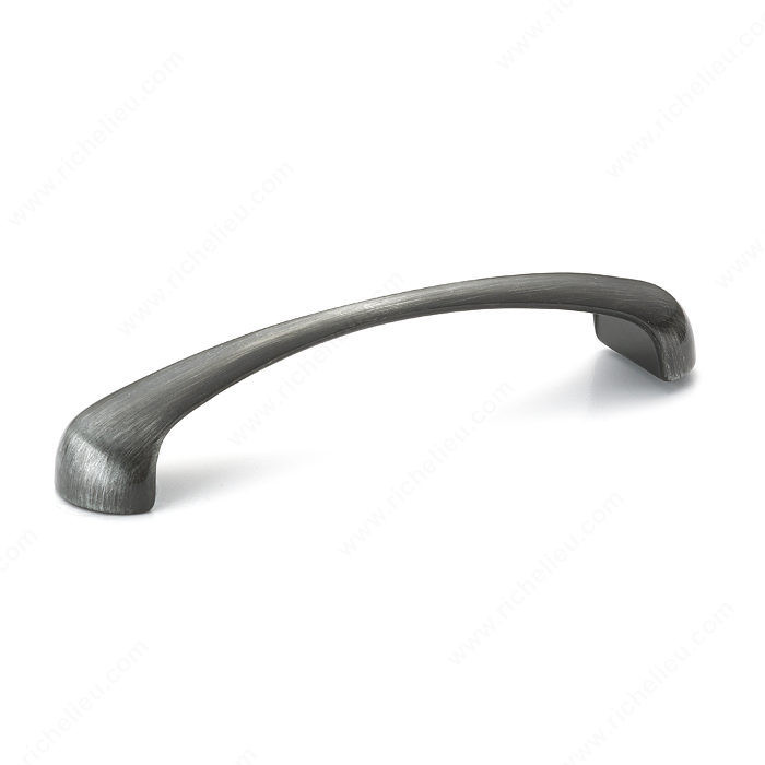 Contemporary Metal Pull - 4599, Finish Antique Iron, Screw/Nail 8/32 (Included)