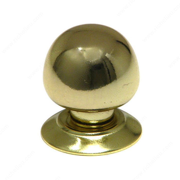 Functional Metal Knob - 460, Finish Brass PRO-PACK 2