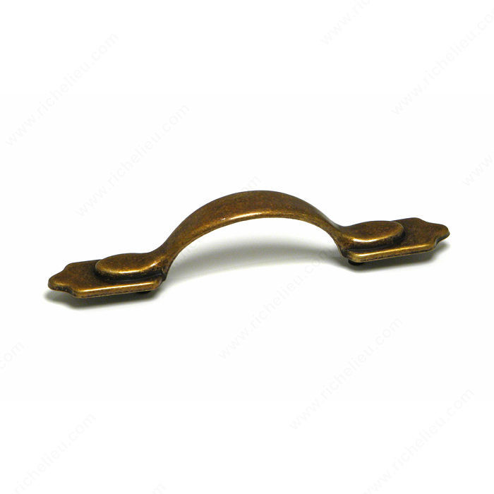 Traditional Metal Pull - 473B, Finish Burnished Brass PRO-PACK 2