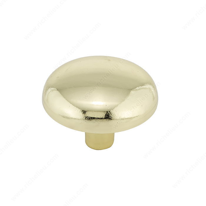 Traditional Metal Knob - 476A, Finish Brass PRO-PACK 5