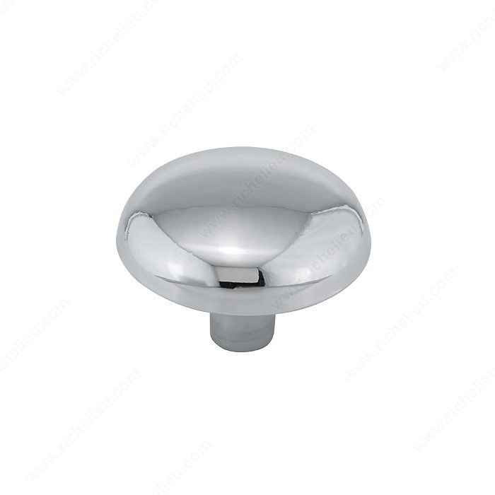 Traditional Metal Knob - 476A, Finish Chrome PRO-PACK 5