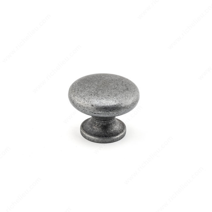 Contemporary Metal Knob - 486, Finish Natural Iron