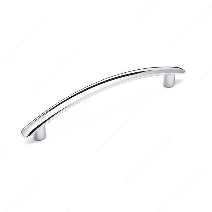 Contemporary Metal Pull - 4911, Finish Chrome, Screw/Nail M4 (Included)