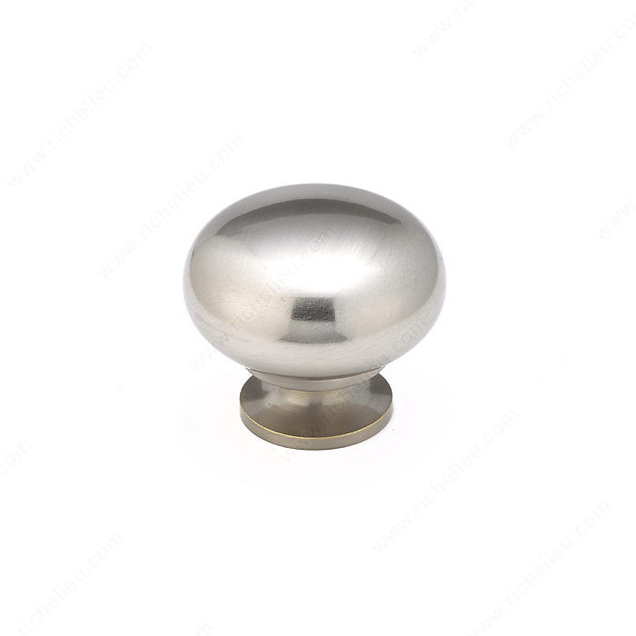 Traditional Metal Knob - 4923, Finish Brushed Nickel PRO-PACK 2