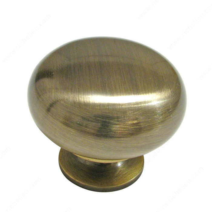 Traditional Metal Knob - 4923, Finish Antique English PRO-PACK 2