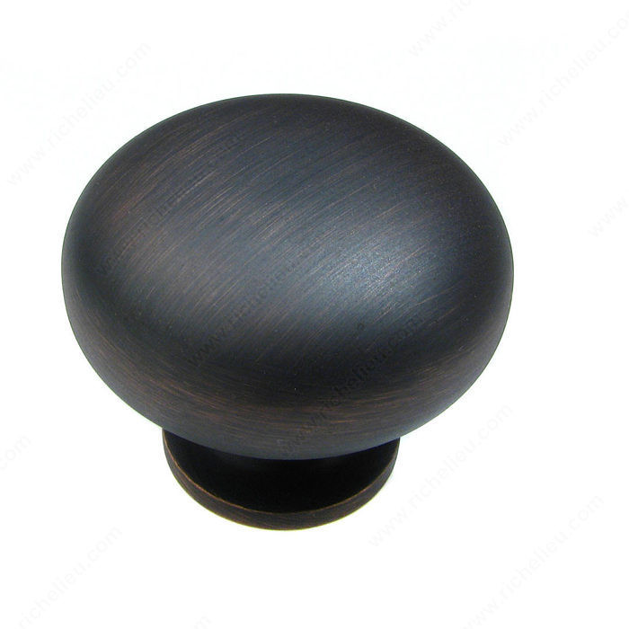 Traditional Metal Knob - 4923, Finish Brushed Oil-Rubbed Bronze PRO-PACK 2