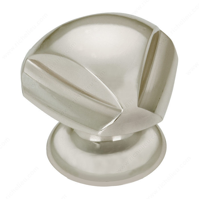 Contemporary Brass Knob - 509, Finish Brushed Nickel