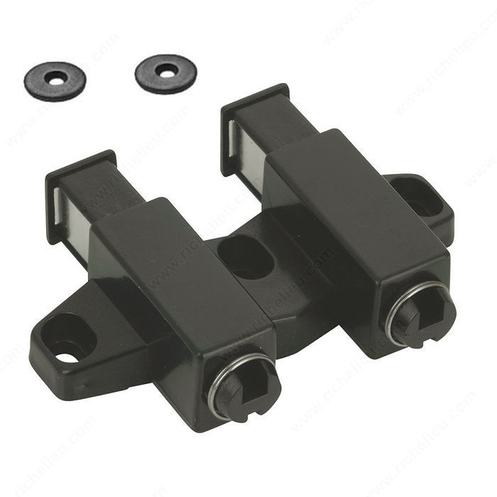 Double Automatic Magnetic Latch, Automatic opening, Color/Finish Black, Features With Plate and Screws PRO-PACK 3