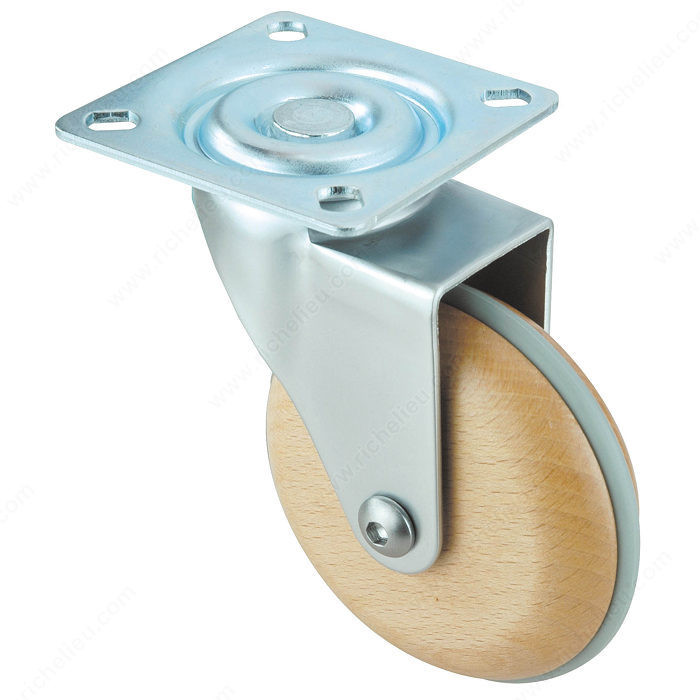 Single Wheel Design Caster, Fastening Type Swivel Without Brake