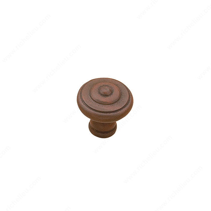 Traditional Metal Knob - 5120, Finish Antique Rust