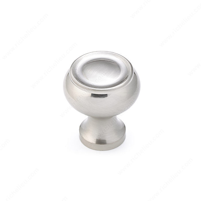 Traditional Metal Knob - 5120, Finish Brushed Nickel