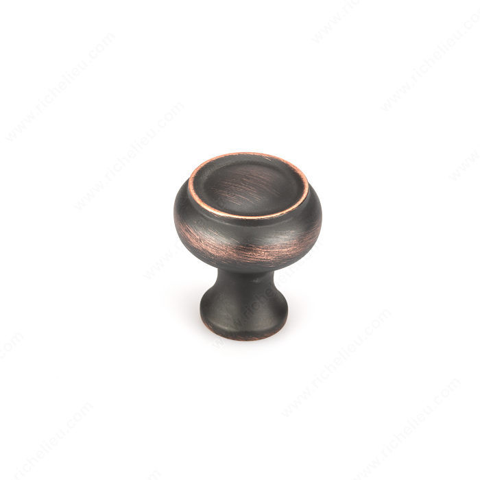 Traditional Metal Knob - 5120, Finish Brushed Oil-Rubbed Bronze