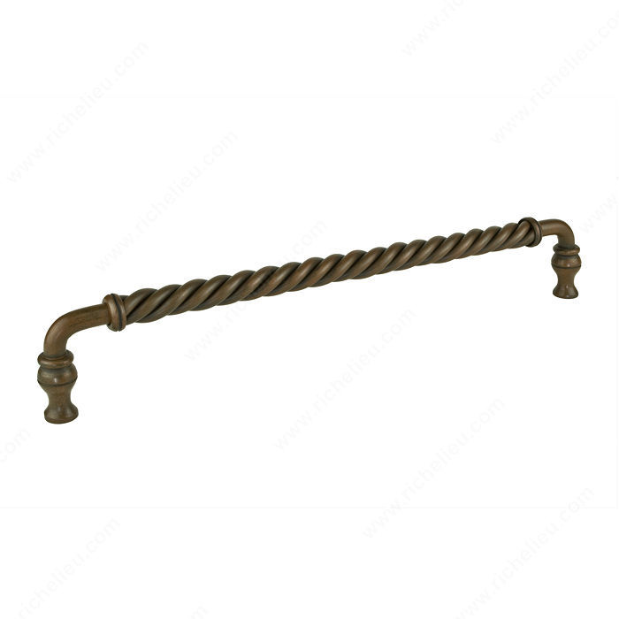 Traditional Metal Pull - 5121, Center to Center 12 in, Finish Rust