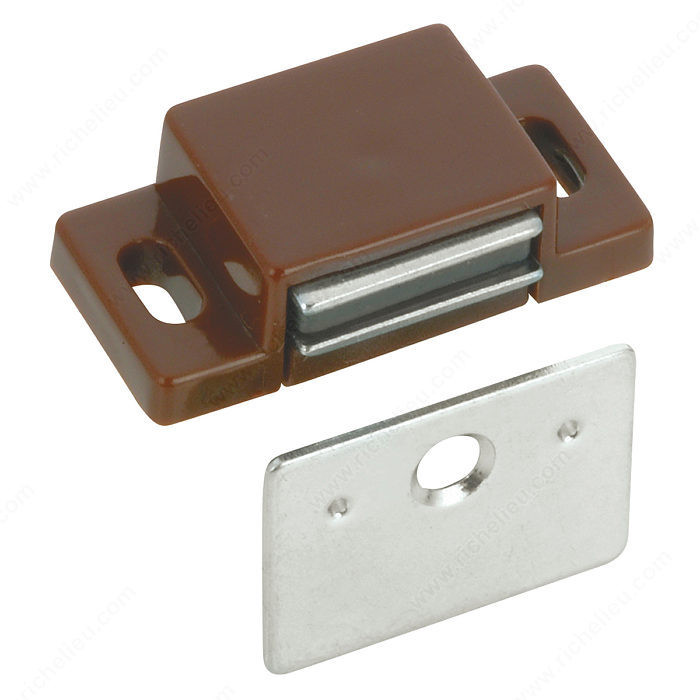 Magnetic Catch, Color/Finish Brown, Features With Plate and Screws PRO-PACK 10