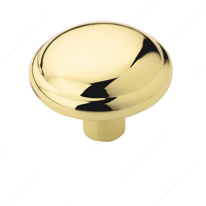 Allison Zinc Knob - 53000, Finish Polished Brass PRO-PACK 5