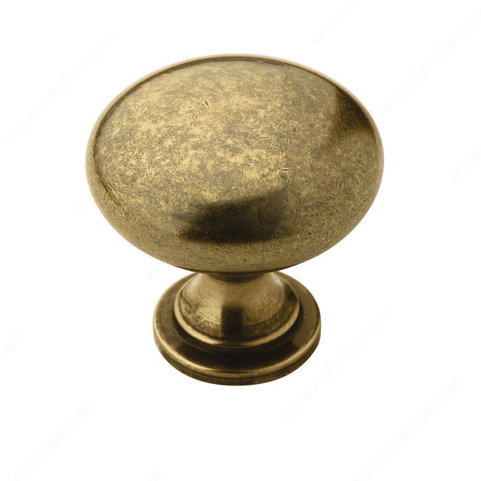 Allison Zinc Knob - 53005, Finish Burnished Brass PRO-PACK 5