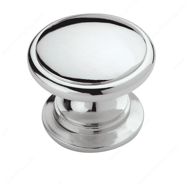 Allison Zinc Knob - 53012, Finish Polished Chrome PRO-PACK 5