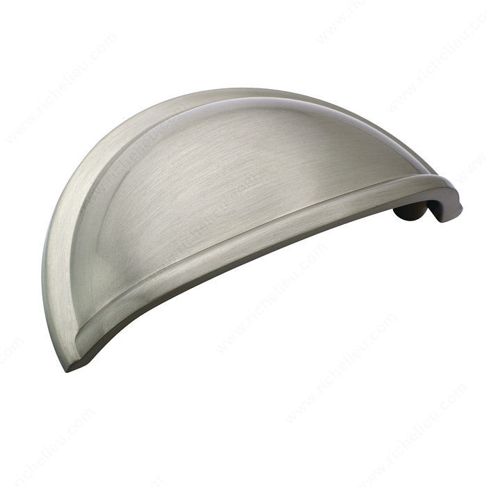 Traditional Zinc Edge Pull - 5301, Finish Satin Nickel PRO-PACK 3