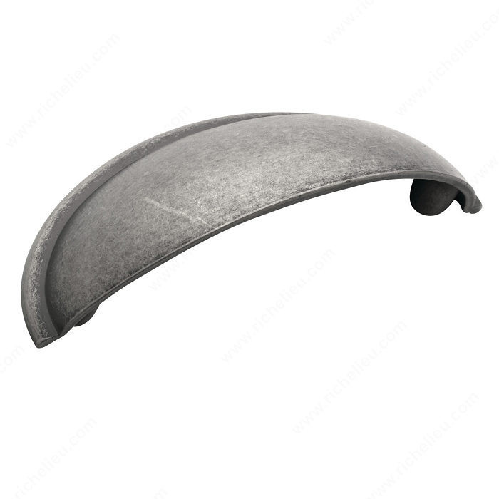 Traditional Zinc Edge Pull - 5301, Finish Weathered Nickel PRO-PACK 3