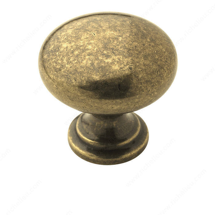 Allison Zinc Knob - 53023, Finish Burnished Brass PRO-PACK 5