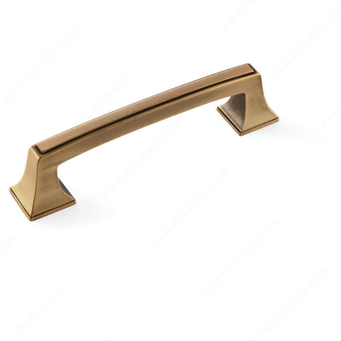 Traditional Zinc Pull - 53530, Center to Center 96 mm, Finish Gilded Bronze, Material Zinc