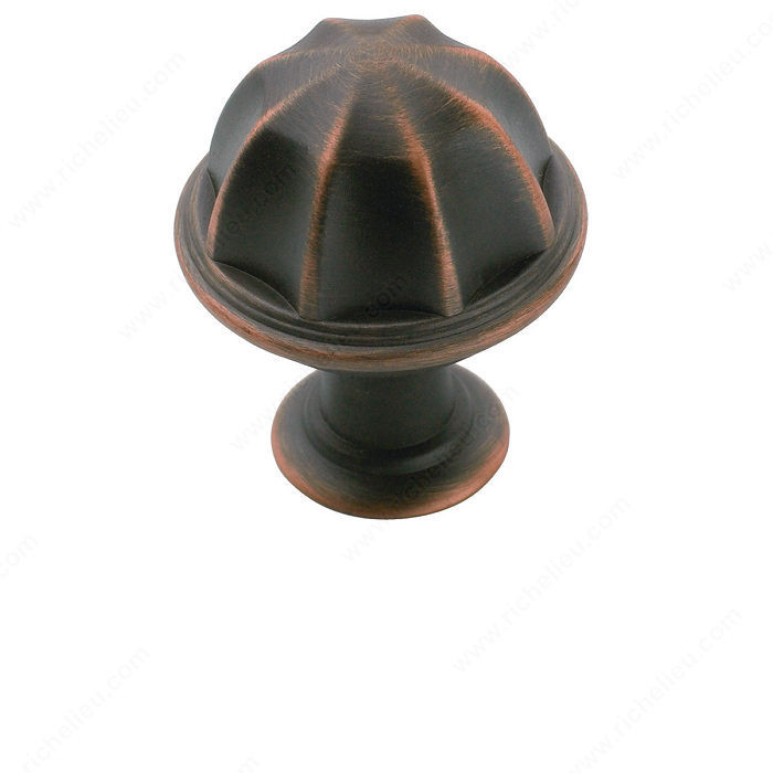 Eclectic Zinc Knob - 53035, Finish Oil Rubbed Bronze