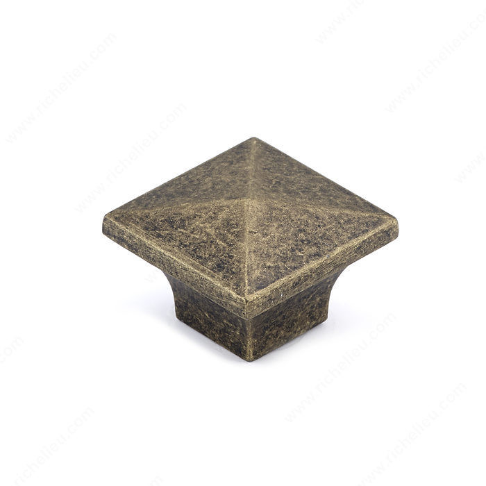 Traditional Metal Knob - 5308, Finish Burnished Brass PRO-PACK 2