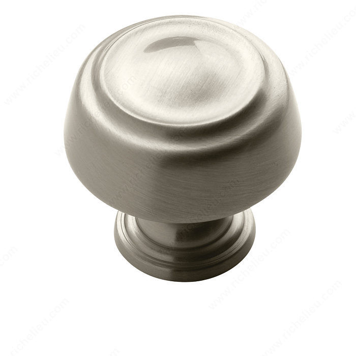 Transitional Zinc Knob - 53700, Finish Satin Nickel