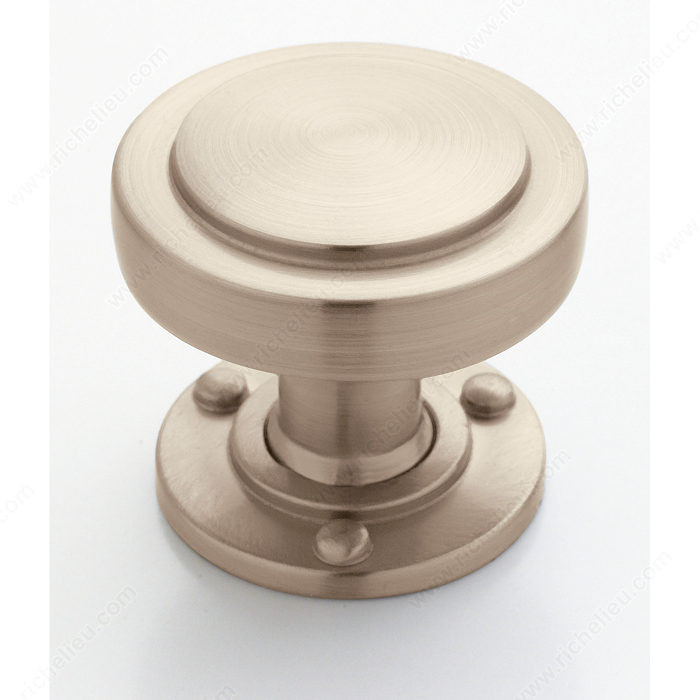 Transitional Zinc Knob - 53710, Finish Satin Nickel PRO-PACK 2