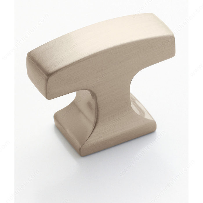 Transitional Zinc T-Knob - 53717, Finish Satin Nickel PRO-PACK 2