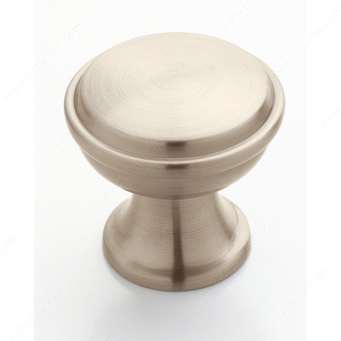 Transitional Zinc Knob - 53718, Finish Satin Nickel PRO-PACK 2