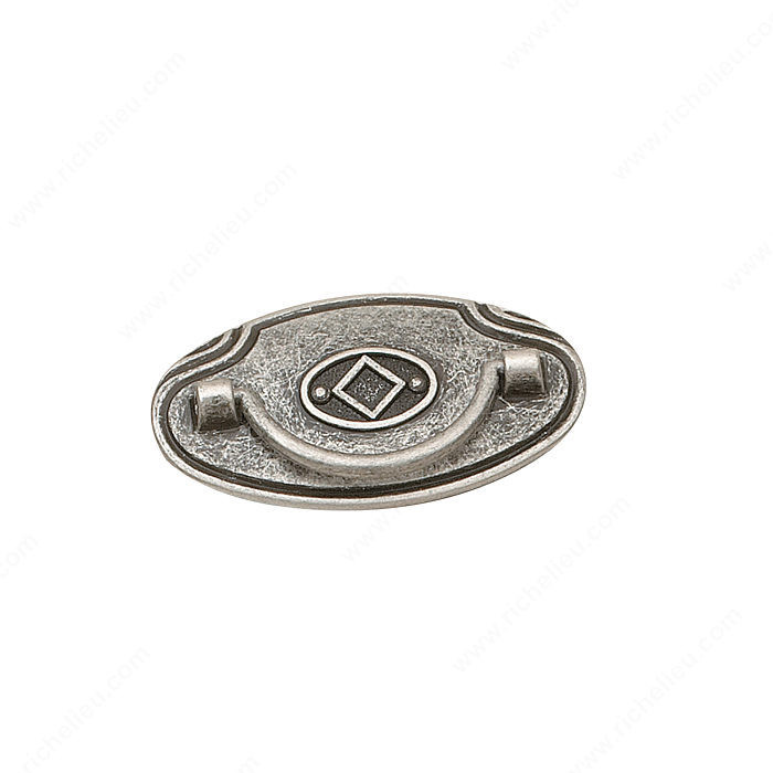 Traditional Metal Pull - 5376, Finish Old Silver, Screw/Nail M4 (Included) PRO-PACK 3