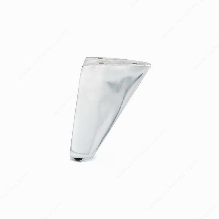 100 mm (4'') - Aluminum Furniture Leg - 56002, Screw- in leg, Finish Polished Aluminum