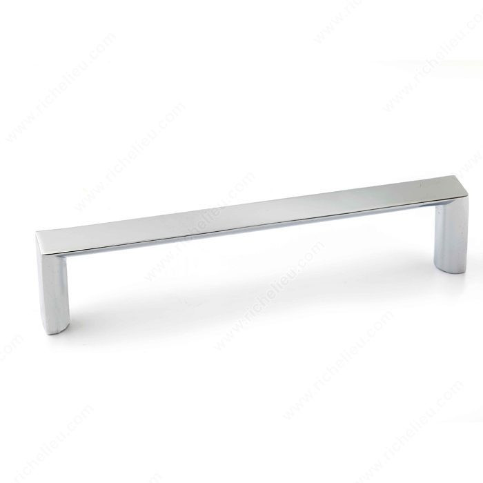 Contemporary Metal Pull - 5632, Center to Center 160 mm, Finish Matte Chrome, Projection - Overall Dimensions 22.5 mm PRO-PACK 3