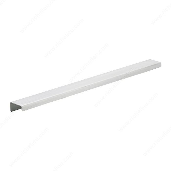 Contemporary Stainless Steel Edge Pull - 576, Center to Center 14 in, Finish Stainless Steel, Length - Overall Dimensions 406 mm